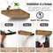 Sorbus 4 Pack 9" Floating Shelves, Wall Shelves for Bedroom, Kitchen, Living Room, Bathroom Shelves Over The Toilet